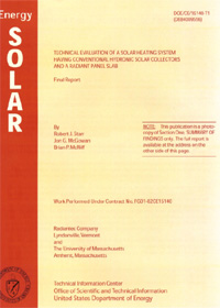 Photograph of Research Document on Solar Energy written by Radiantec