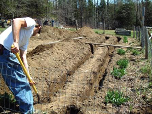 DIY Gardener installing radiant solar