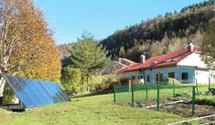 solar panels on an outbuilding in Provence